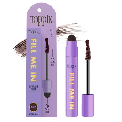 Toppik For Women Fill Me In Color Touch-Up System Medium Brown 0.176oz - Imperfect Box