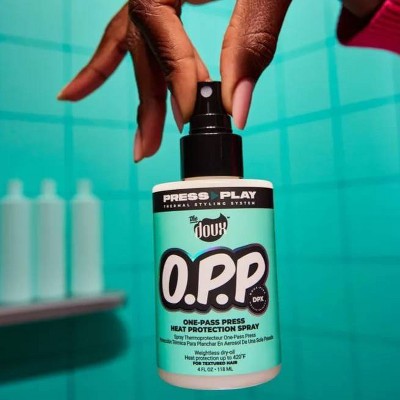The Doux O.P.P. One-Pass Press Heat Protectant Spray 4 fl oz - Imperfect Container