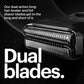 MANSCAPED The Handyman Compact Face Shaver, Portable SkinSafe Men's Travel Facial Hair Electric Razor - Imperfect Box