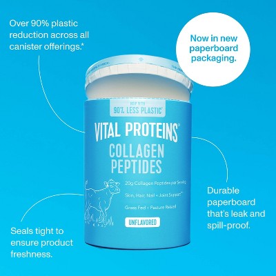 Vital Proteins Collagen Peptides Unflavored Powder 20oz - Imperfect Container