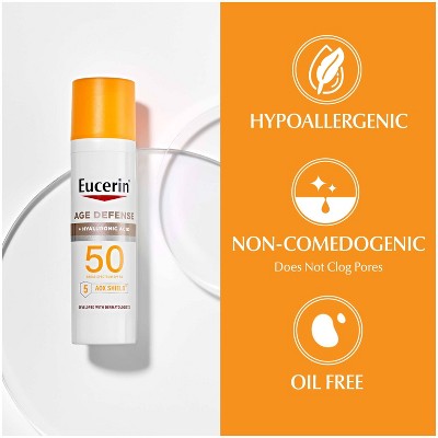 Eucerin Age Defense Face Sunscreen Lotion SPF 50 2.5 fl oz - Imperfect Box
