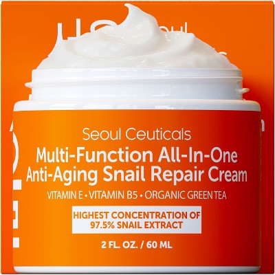 Seoul Ceuticals Korean Skin Care Snail Repair Cream 2oz - Imperfect Box