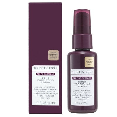 Kristin Ess + Hair Serum for Frizz & Damaged Hair Peptide Bond Repair with Heat Protectant 1.7 fl oz - Imperfect Box