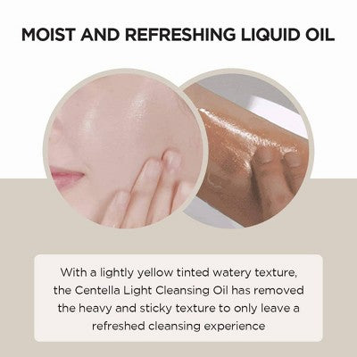 SKIN1004 Madagascar Centella Light Cleansing Oil Korean for Makeup Impurities Removal 200ml - Imperfect Box