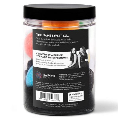 Da Bomb Bath Fizzers Amaze Balls Bath Bomb Jar 11.125oz - Imperfect Container