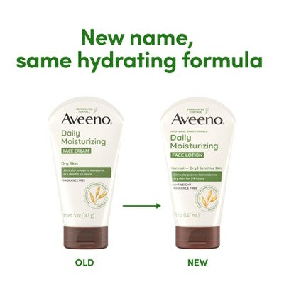 Aveeno Daily Moisturizing Prebiotic Oat Face Cream 5fl oz - New