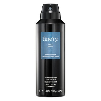 fine'ry. Men's Deodorant Spray Why Not? 4oz - Imperfect Container