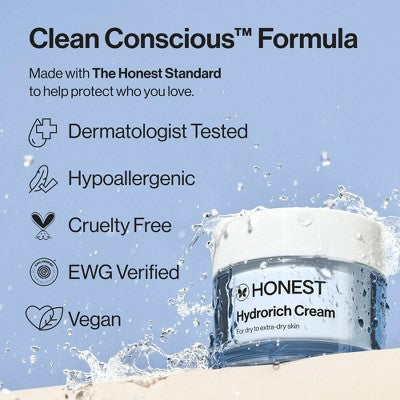 Honest Beauty Hydrorich Cream Face Moisturizer 1.7 fl oz - Imperfect Box