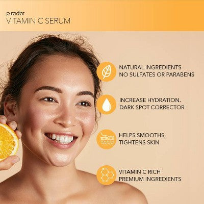 Pura d'or 20% Vitamin C Serum 4 fl oz - Imperfect Box