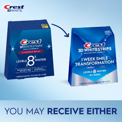 Crest 3D Whitestrips  At-home Teeth Whitening Kit - Imperfect Box