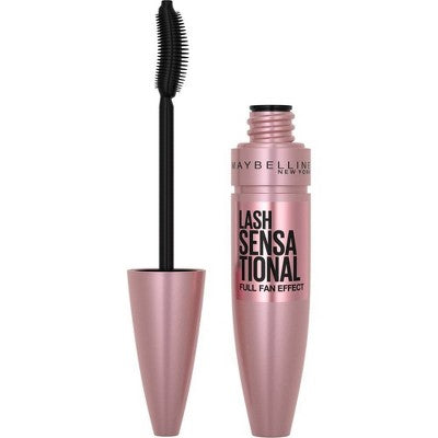 Maybelline Lash Sensational Lengthening Mascara Washable Midnight Black 0.32 fl oz - New