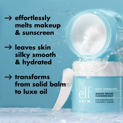 e.l.f. SKIN Holy Hydration Makeup Melting Cleansing Balm 2 oz - New
