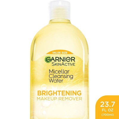 Garnier Vitamin C Brightening & Hydrating Micellar Water Makeup Remover and Facial Cleanser 23.7 fl oz - Imperfect Container