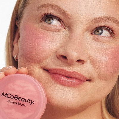 MCoBeauty Baked Blush Peachy Pink 0.14oz - New