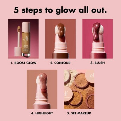 e.l.f. Halo Glow Liquid Filter Highlighter 6.5 Deep 1.06 fl oz - New