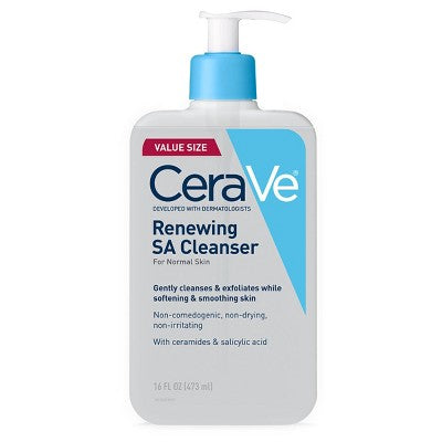 CeraVe SA Face Wash Salicylic Acid Cleanser 16 fl oz - New