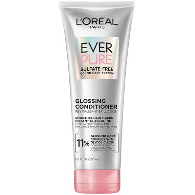 L'Oreal Paris EverPure Sulfate Free Glossing Conditioner with Glycolic Acid 6.8 fl oz - New
