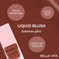 MCoBeauty Liquid Blush Luminous Glow Bella Vita/Dusty Rose 0.5 fl oz - New