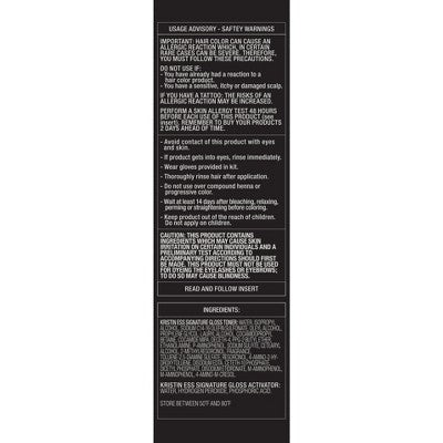 Kristin Ess Hair Dye Gloss in Chocolate Cosmo for Dark Golden Brown Hair 4 fl oz - Imperfect Box