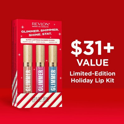 Revlon Super Lustrous Glimmer Gloss & Lip Gloss Gift Set 3ct - Imperfect Box