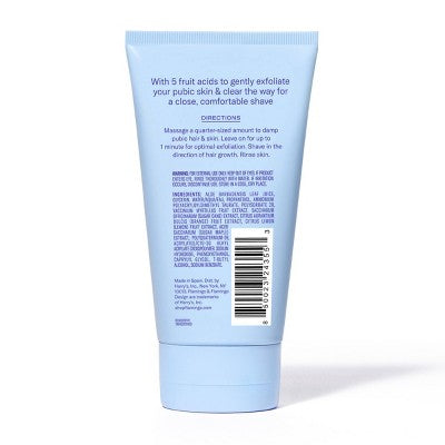 Flamingo Pubic Exfoliating Shave Gel  5oz - New