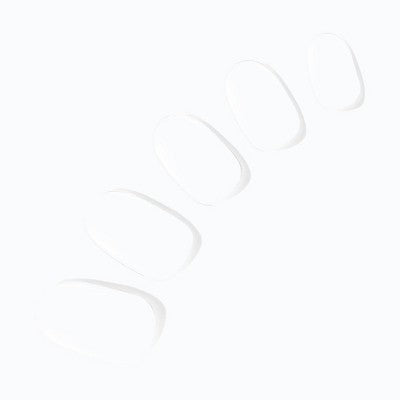 Dashing Diva Mani/Pedi Gloss Nail Art White Flag 54ct - Imperfect Box