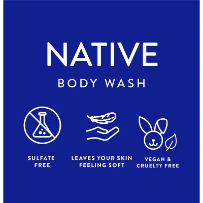 Native Sulfate Free Body Wash Coconut; Vanilla 36 fl oz - Imperfect Container