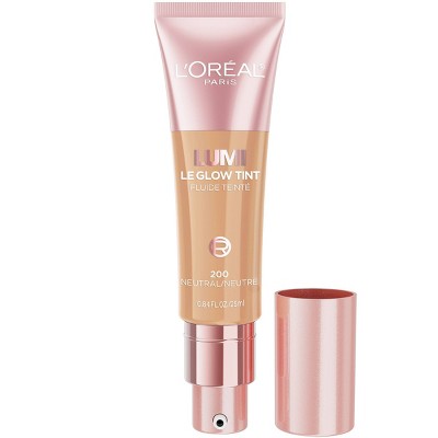 L'Oreal Paris Lumi Le Glow Tint Liquid Skin Tint 200 Neutral 0.84 fl oz - Imperfect Container