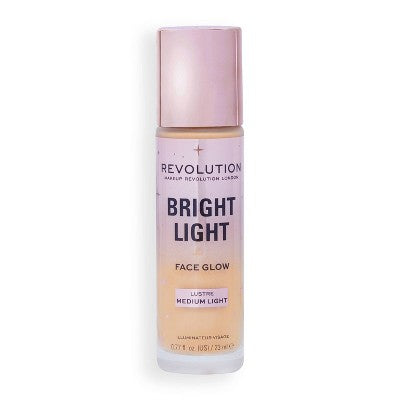 Makeup Revolution Bright Light Face Glow Highlighter Lustre Medium Light 0.77 fl oz - New