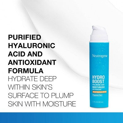 Neutrogena Hydro Boost Hyaluronic Acid Facial Moisturizer to Hydrate & Soothe Dry Skin SPF 50 1.7 fl oz - Imperfect Box