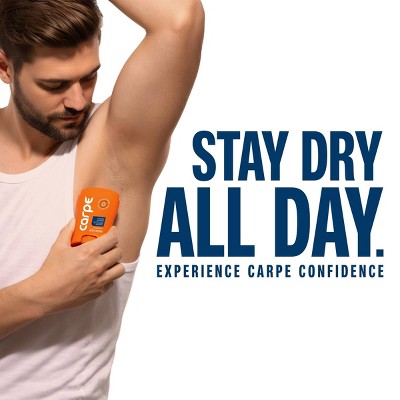 Carpe Men's 100HR Sweat & Odor Control Antiperspirant Deodorant Ocean Storm 1.76oz - Imperfect Container