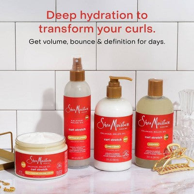SheaMoisture Curl Stretch Refresher Spray Kalahari Melon Oil & Marula Oil Infused 8 fl oz - Missing Lid