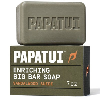 Papatui Enriching Men Bar Soap Sandalwood Suede 7oz - New