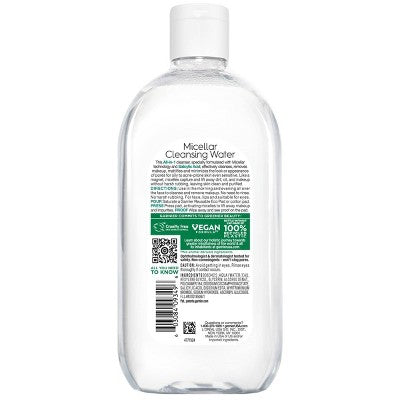 Garnier Salicylic Acid Purifying Makeup Remover Micellar Water and Facial Cleanser 23.7 fl oz - Imperfect Container