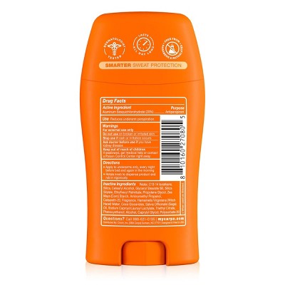 Carpe Women's 100HR Sweat & Odor Control Antiperspirant Deodorant Vanilla Peach 1.76oz - Imperfect Container