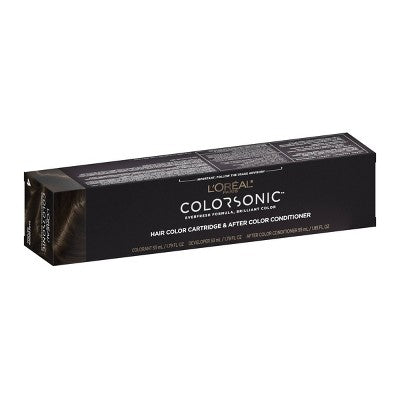 L'Oreal Paris Colorsonic Permanent Hair Color Cartridge Dark Brown Natural 4 - Imperfect Box