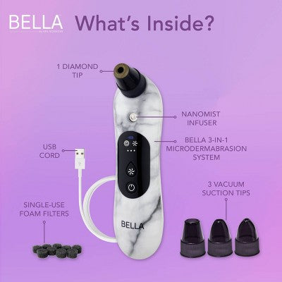 Spa Sciences BELLA 3-in-1 Diamond Tip Microdermabrasion System - Imperfect Box