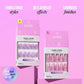 Kiss Glam Embellished Press-On Fake Nails Short Round Simple Joys 35ct - Imperfect Box