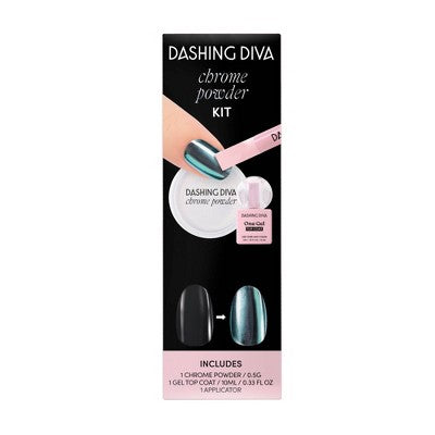 Dashing Diva Chrome Powder Kit Chrome Ice 3ct - New