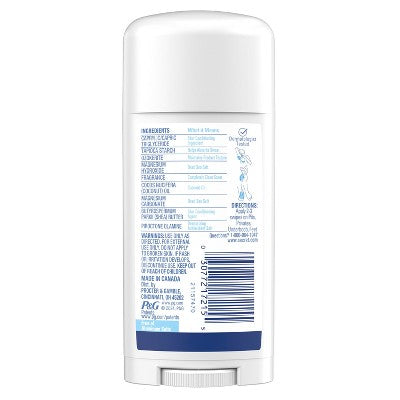 Secret Dry Feel Whole Body Deodorant Completely Clean 2.4oz - Imperfect Container