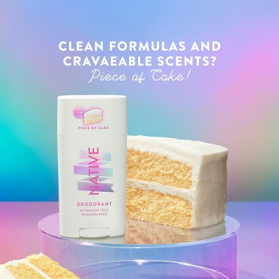 Native Limited Edition Solid Deodorant Vanilla Piece of Cake  2.65oz - Imperfect Container