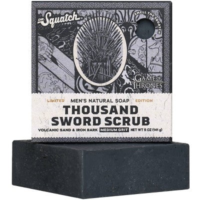 DR. SQUATCH Men's All Natural Bar Soap Thousand Sword Scrub 5oz - Imperfect Box