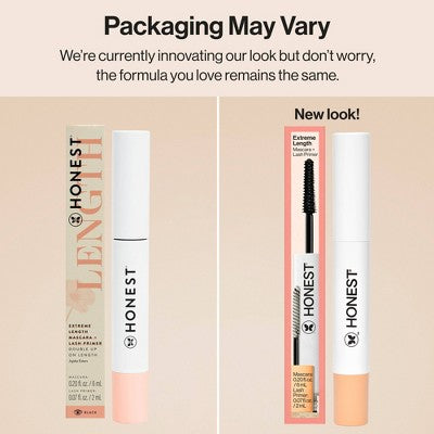 Honest Beauty Extreme Length Mascara + Lash Primer 0.81 fl oz/3pk - Imperfect Box