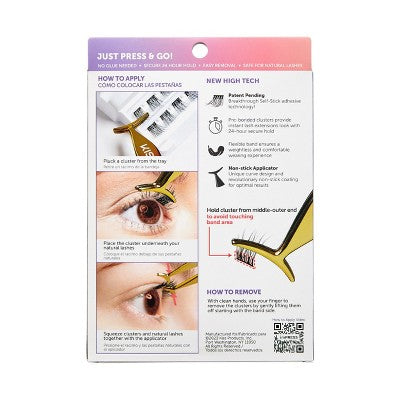 KISS Products imPRESS Press-On Self Adhesive Eyelashes Spiky 20 - New