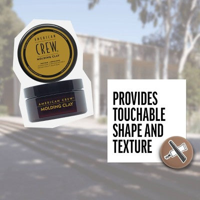 American Crew Men's Strong Hold and Medium Shine Hair Styling Molding Clay 3oz - New