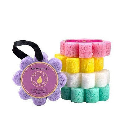 Spongelle Daisy Flower Collection Bath Sponges - Freesia Pear
