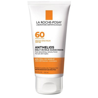 La Roche Posay Anthelios Sunscreen Melt-In-Milk Lotion Face and Body Sunscreen SPF 60 5 fl oz - Imperfect Box