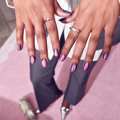 Kiss Glam Embellished Press-On Fake Nails Short Round Simple Joys 35ct - Imperfect Box