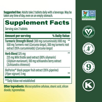 MegaFood Turmeric Supplement 60ct - New
