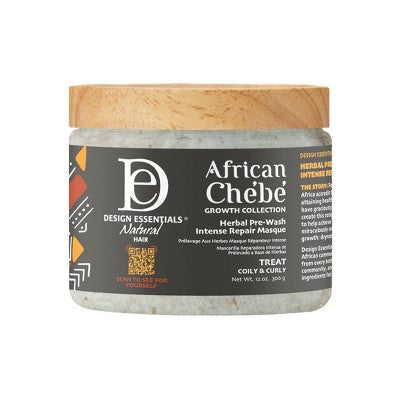 Design Essentials Chebe Herbal Pre-Wash Intense Repair Hair Masque 12 fl oz - Imperfect Container